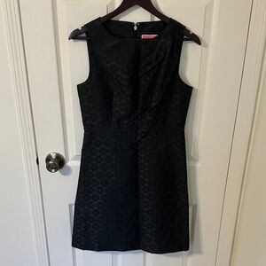 Kate Spade Black Textured Mini Dress